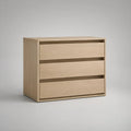 Light Oak 3-Drawer Dresser, 39.4 x 17.7 x 31.5 in