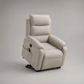 Beige Power Lift Recliner Chair with Wired Remote, 35.4 x 37.8 x 41.7 in